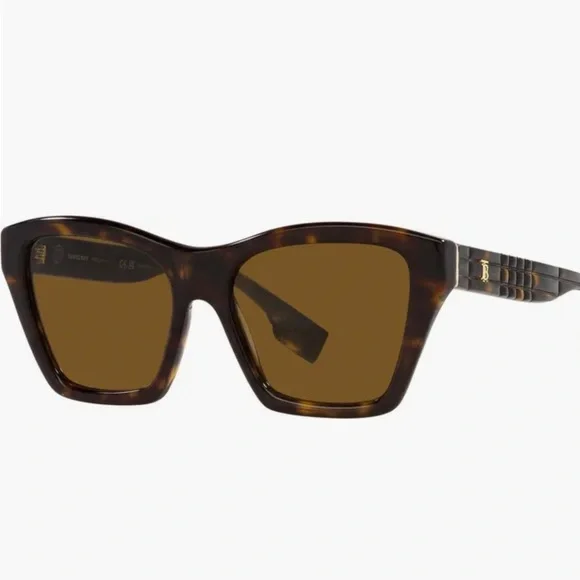 Burberry Brown Tortoise Sunglasses - Picture 2 of 7